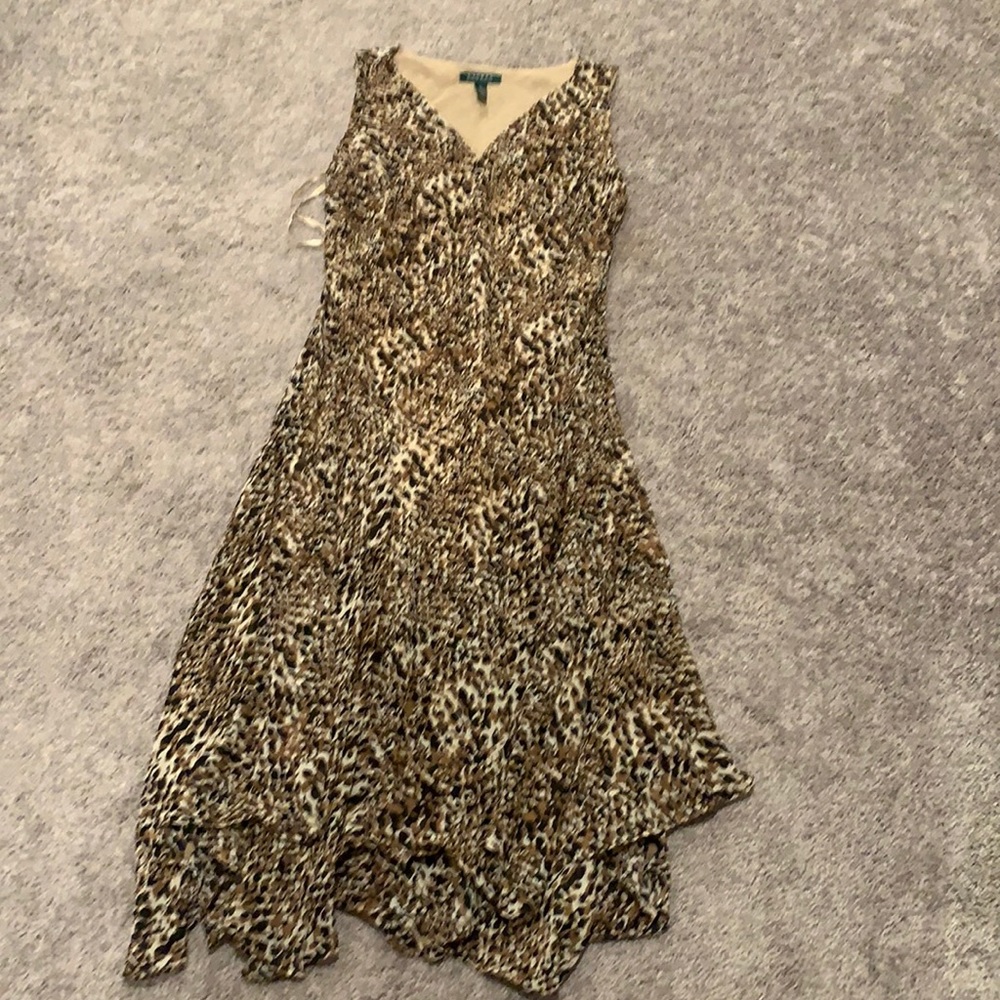 Ralph Lauren Animal Print Cocktail Dress